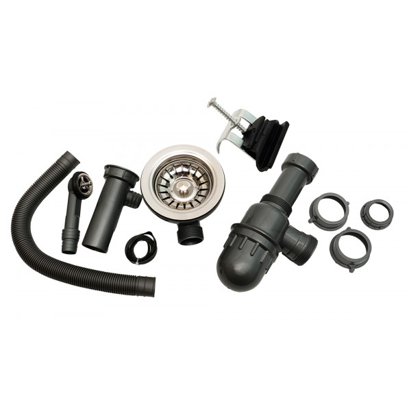 Фото - Мийка кухонна Ventolux Fabia (BLACK MATT QUARTZ) D510x180