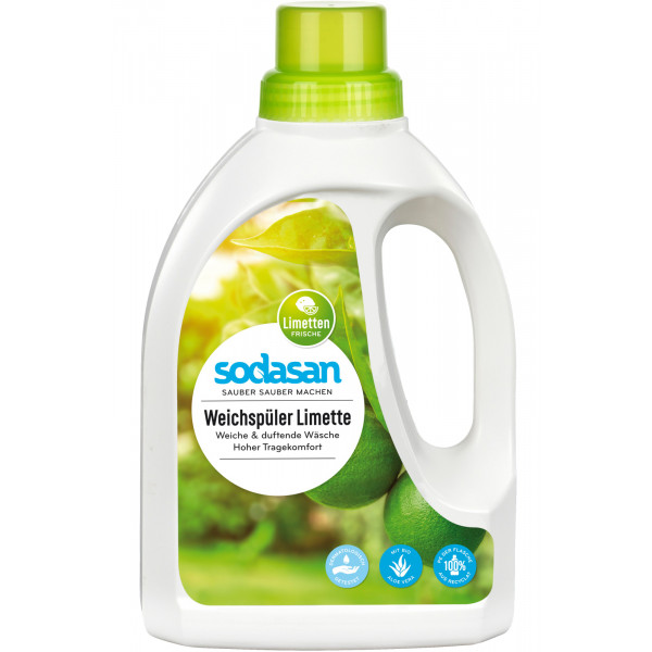 Фото - Ополіскувач для білизни Sodasan Fabric Softener Лайм д/швидкого прасування 0,75л