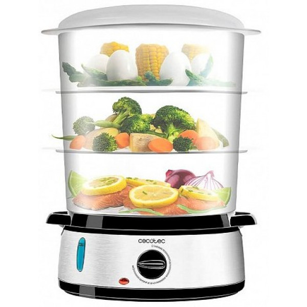 Фото - Пароварка Cecotec Steamer Vapovita 3000 Inox (CCTC-04109)