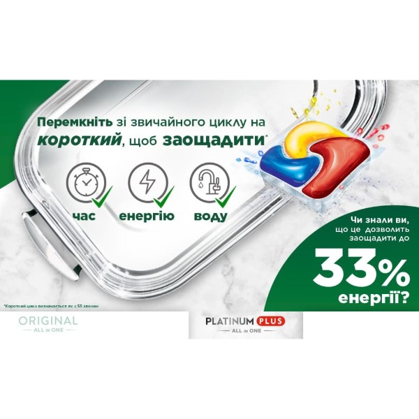 Фото - Капсулы для посудомоечных машин Fairy Platinum Plus Все-в-1, 114 шт