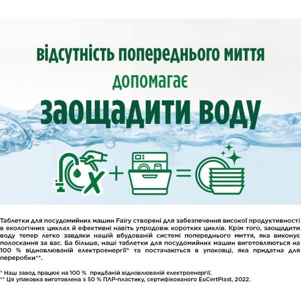 Фото - Капсулы для посудомоечных машин Fairy Platinum Plus Все-в-1, 40 шт