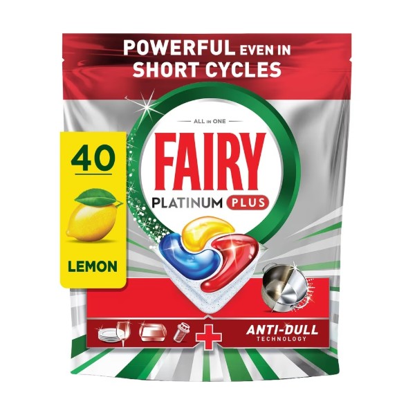 Фото - Капсулы для посудомоечных машин Fairy Platinum Plus Все-в-1, 40 шт
