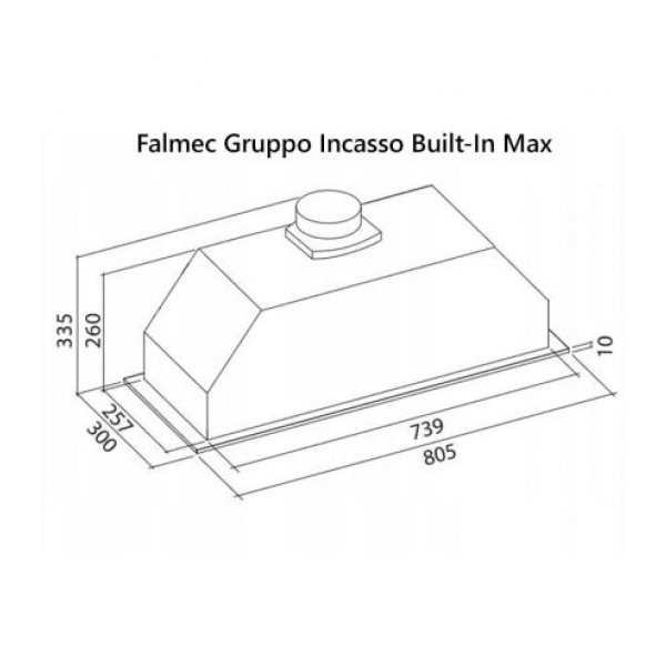 Фото - Вытяжка встраиваемая Falmec Built-In Max 70 Inox