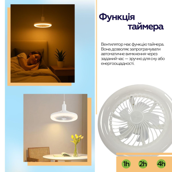 Фото - Лампа-вентилятор XOKO LED Fan Light 001 (XK-FL-001)