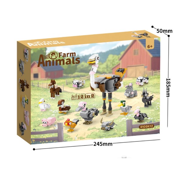 Фото - Пластиковый конструктор Farm Animals Птицы 411 деталь (9109K12)