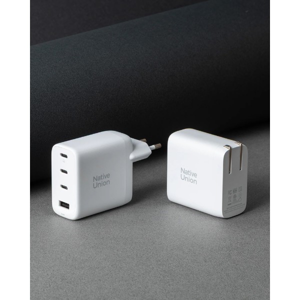 Фото - Сетевое зарядное устройство Native Union Fast GaN Charger PD 100W White (FAST-PD100-WHT-EU)