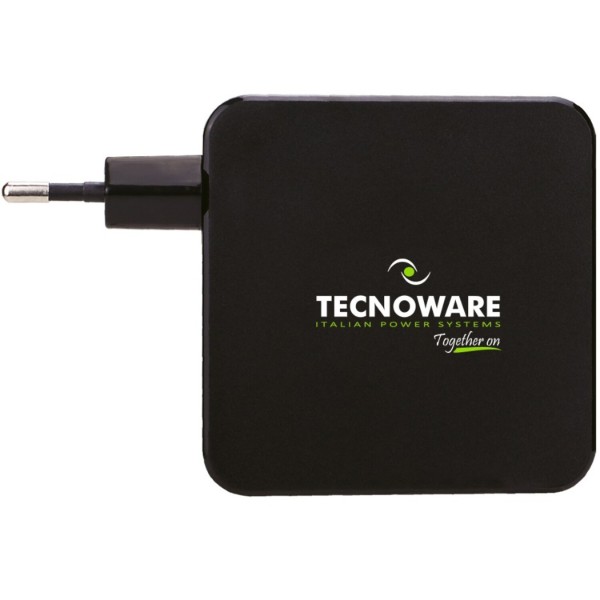 Фото - Мережевий зарядний пристрій Tecnoware USB-C 65W Black (FAU17704)