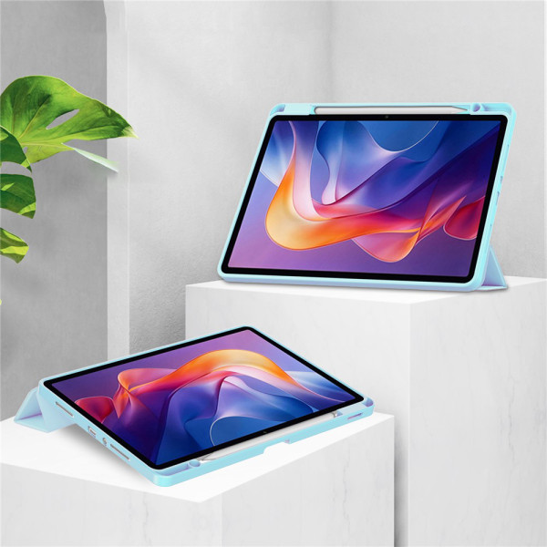 Фото - Чохол для планшета BeCover Soft Edge з кріпленням для стілусу for Xiaomi Redmi Pad 2 11.0" Light Blue (713661)