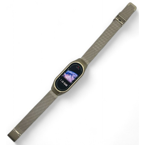 Фото - Ремінець для фітнес-браслета BeCover Metal for Xiaomi Mi Smart Band 9 Gold (711980)