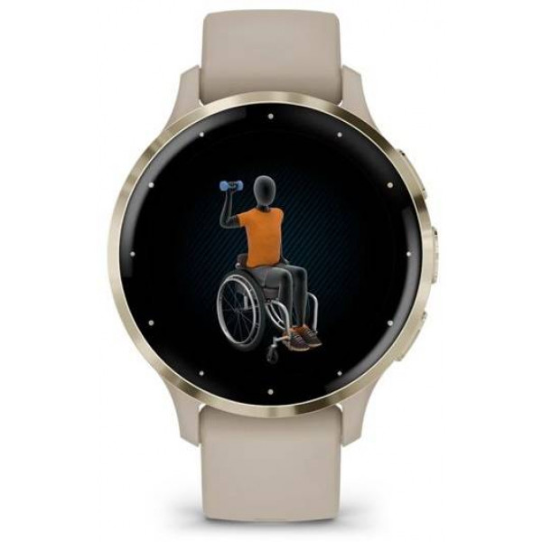 Фото - Смарт-часы Garmin Venu 3S French Gray + Soft Gold (010-02785-02)