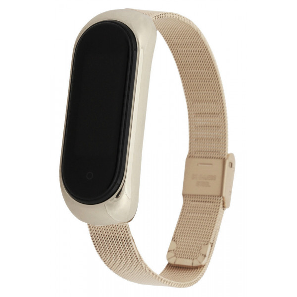 Фото - Ремінець для фітнес-браслету BeCover Metal for Xiaomi Mi Smart Band 5 Rose Gold (705149)