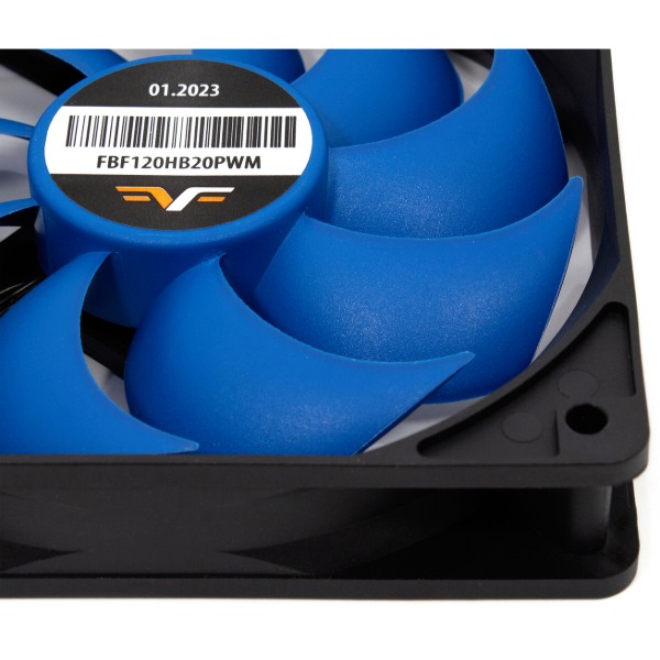 Фото - Корпусный вентилятор Frime 120x120x25мм 4Pin+Molex 2000rpm FD Bearing Black/Blue (FBF120HB20PWM)