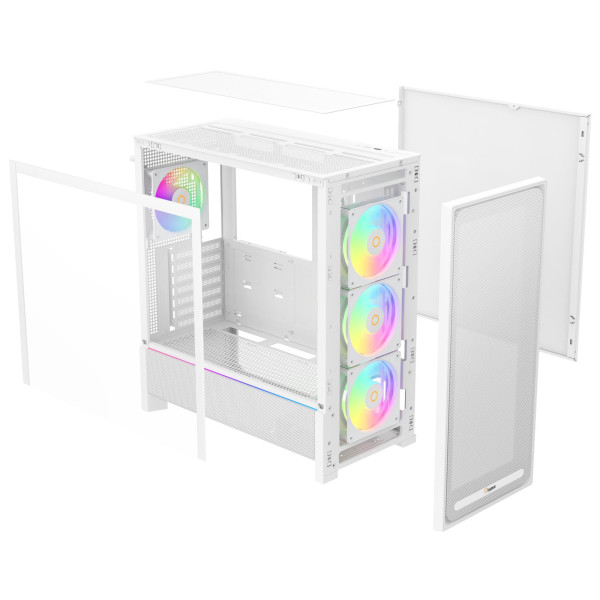 Фото - Корпус OCYPUS ATX W/O PSU DELTA C70 WH ARGB (DELTA-C70-WHG400XX-GL)