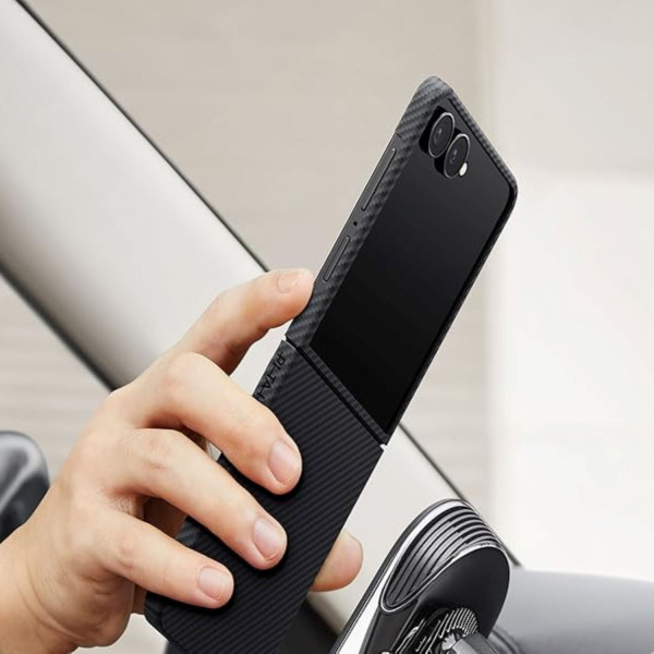 Фото - Чохол для смартфону Pitaka Ultra-Slim Case Twill Black/Grey for Samsung Galaxy Z Flip 7 (FBFLIP7)