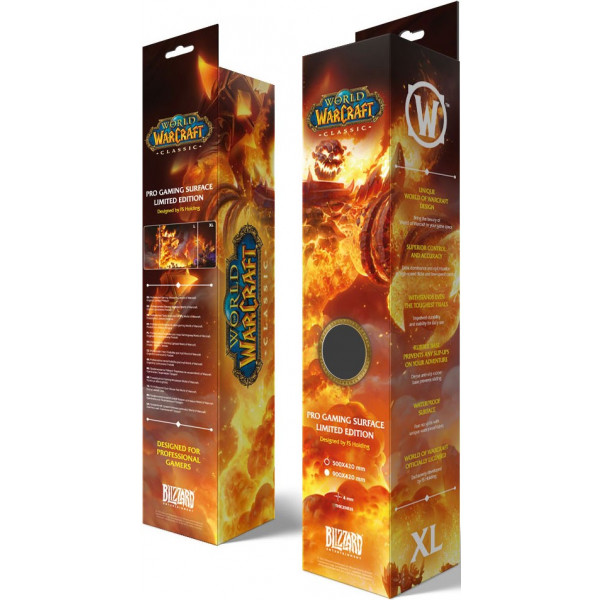 Фото - Килимок для миші ігровий World of Warcraft Classic Ragnaros XL (5292910016270)