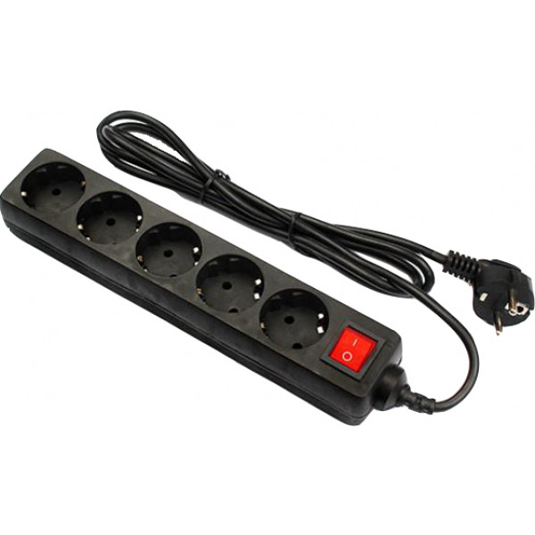Фото - Сетевой фильтр FrimeCom 5 розеток 1.8m Black (FC-B2005W 1.8 B)