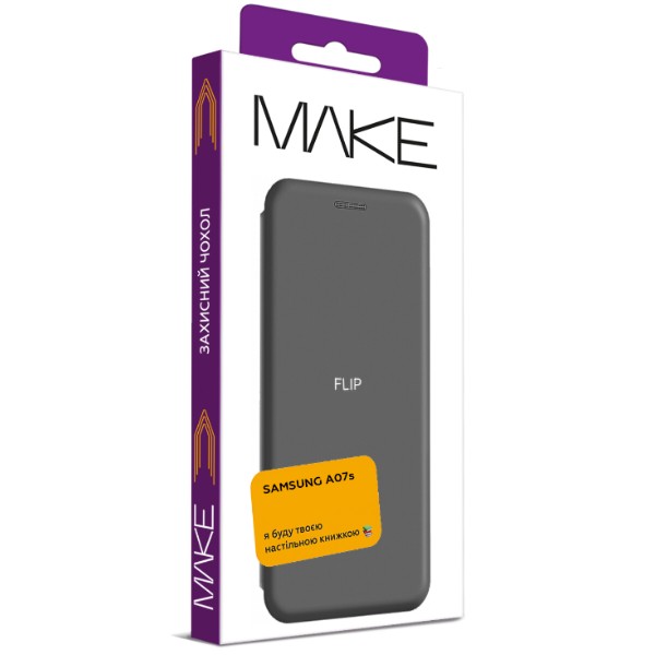 Фото - Чохол для смартфону MAKE Flip for Samsung Galaxy A07s, Silver (MCP-SA07SSI)