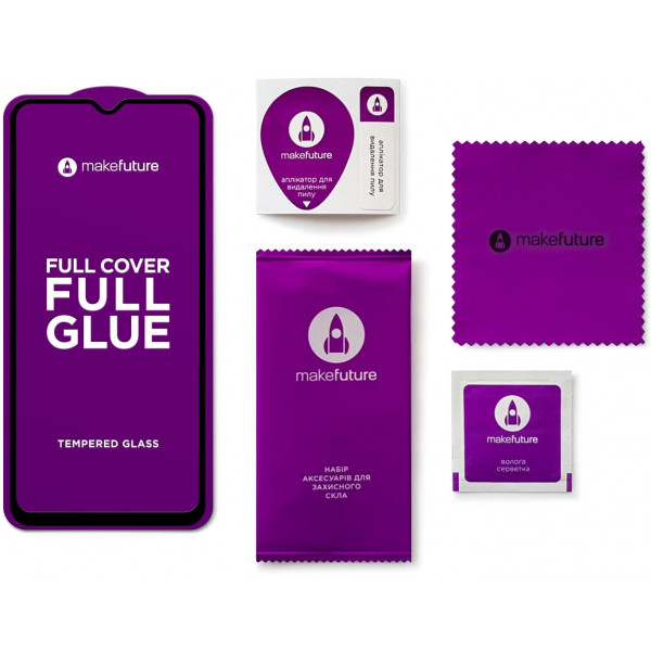 Фото - Мікропошкодження - Захисне скло для смартфона MakeFuture Full Cover Full Glue Realme 8/8 Pro (MGF-R8/8P)