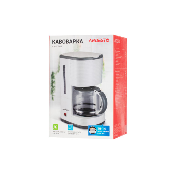 Фото - Кофеварка капельная Ardesto FCM-D17WG