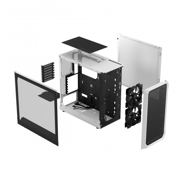 Фото - Корпус Fractal design ATX без БП Focus 2 White TG Clear Tint (FD-C-FOC2A-02)