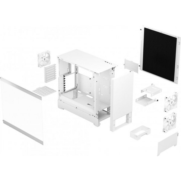 Фото - Корпус Fractal design ATX без БЖ Pop Silent White TG Clear Tint (FD-C-POS1A-04)