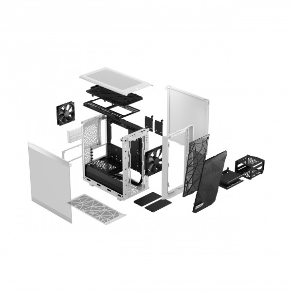Фото - Корпус Fractal design ATX без БЖ Meshify 2 Mini Wh TG Clear Tint (FD-C-MES2M-02)