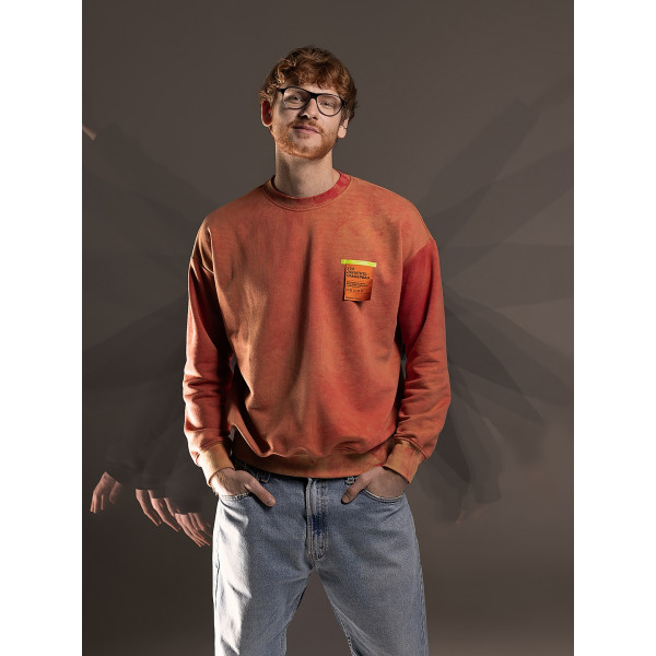 Фото - Свитшот Comfy "тай дай" оранжевый L/XL Фото - Свитшот Comfy "тай дай" оранжевый L/XL