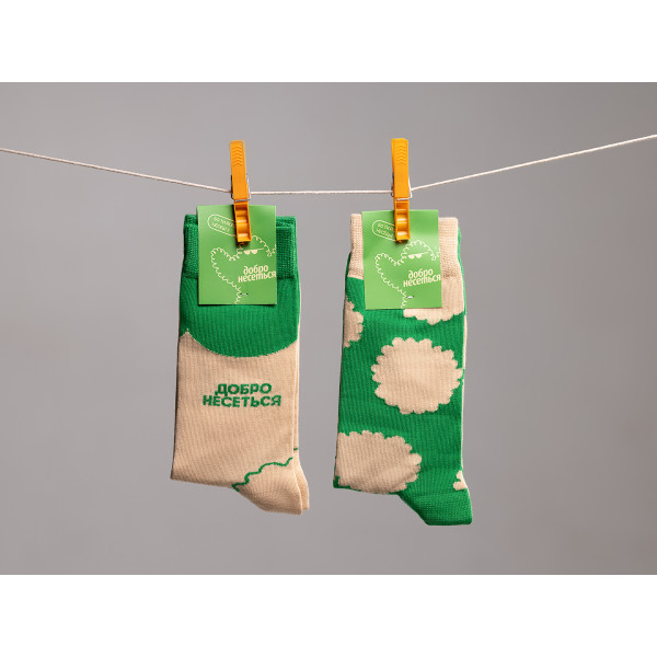Фото - Шкарпетки Comfy Пуш зелені р.36-39