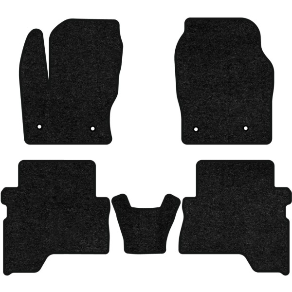 Фото - Килимки ворсові в салон авто EVAtech Standard для Ford C-Max Hybrid (C344) (4 clips) 2010-2019 2 покоління Minivan USA чорний кант FD14034C5FC4VEB