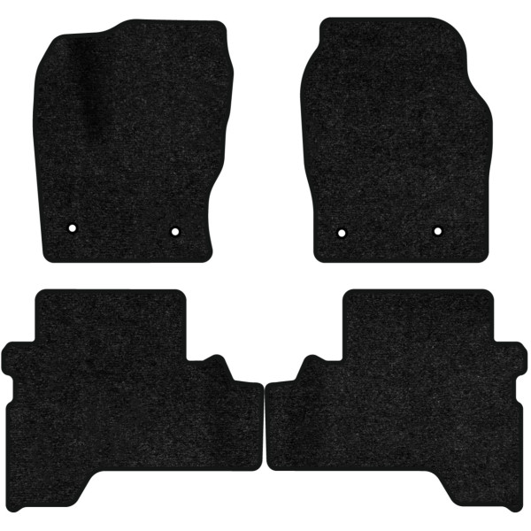 Фото - Килимки ворсові в салон авто EVAtech Standard для Ford C-Max Hybrid (C344) (4 clips) 2010-2019 2 покоління Minivan USA чорний кант FD14034PDC4FC4VEB