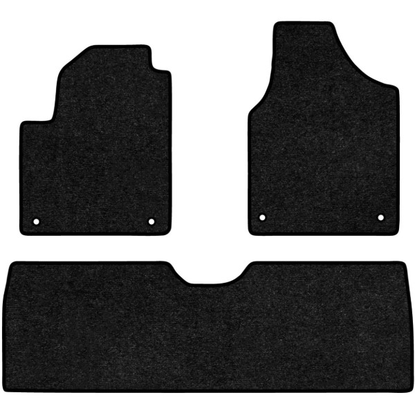 Фото - Коврики ворсовые в салон авто EVAtech Standard для Ford Galaxy (WGR) (4 clips) 1995-2006 1 поколение Minivan EU черный кант FD23091ZG3FC4VEB