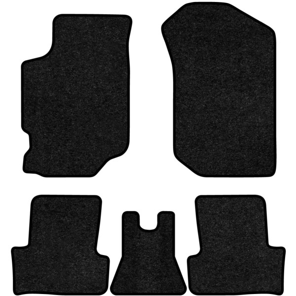 Фото - Килимки ворсові в салон авто EVAtech Standard для Ford Escort (IV) 5-doors 1986-1990 4 покоління Htb EU чорний кант FD23113CB5VEB