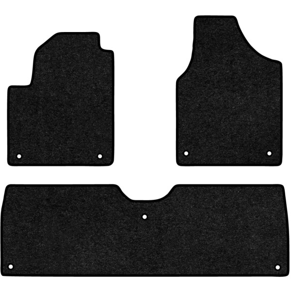 Фото - Коврики ворсовые в салон авто EVAtech Standard для Ford Galaxy (WGR) (7 clips) 1995-2006 1 поколение Minivan EU черный кант FD24247ZG3FC7VEB
