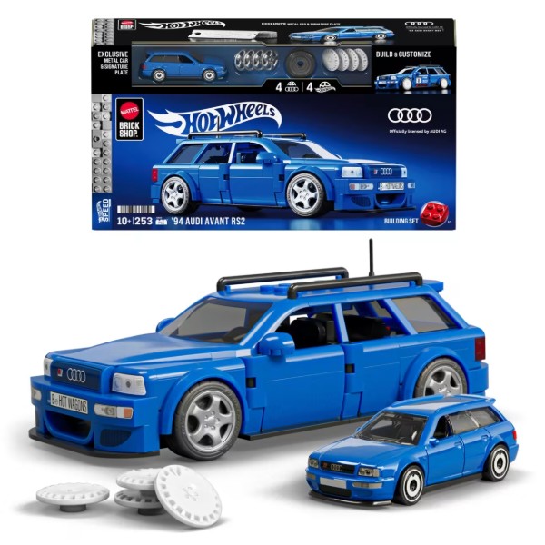 Фото - Колекційна машинка-конструктор Mattel Brick Shop "Audi" серії "Speed" (JGR28)