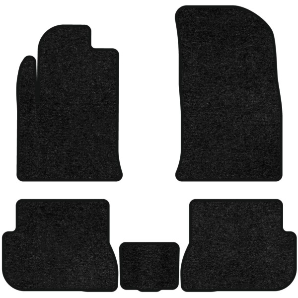 Фото - Коврики ворсовые в салон авто EVAtech Standard для Ford Fiesta (Mark 5) 5-doors 1999-2002 4 поколение Htb EU черный кант FD33207C5VEB