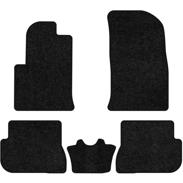 Фото - Килимки ворсові в салон авто EVAtech Standard для Ford Fiesta (Mark 6) 3-doors 2002-2009 5 покоління Htb EU чорний кант FD33561CB5VEB