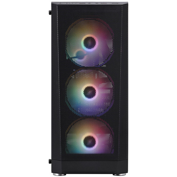 Фото - Корпус 1stPlayer FD5-M-BK-4F1 Black без БЖ