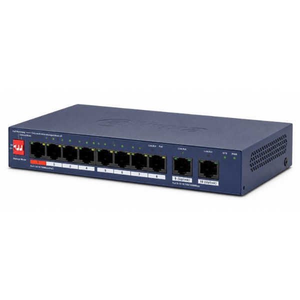 Фото - Коммутатор локальної мережі (Switch) Dahua DH-CS4010-8ET2GT-60 Фото - Коммутатор локальної мережі (Switch) Dahua DH-CS4010-8ET2GT-60