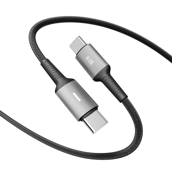 Фото - Кабель YOKI POWER Type-C to Type-C 100W 2m Black (YK-PO70)