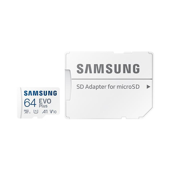 Фото - Карта пам'яті Samsung MICRO SDXC EVO+ 64GB V10 W/A (MB-MC64SA/EU)