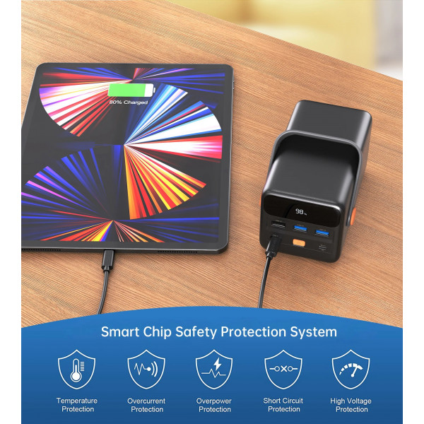 Фото - Батарея мобільна Choetech 50000mAh PD + QC 65W (B664)