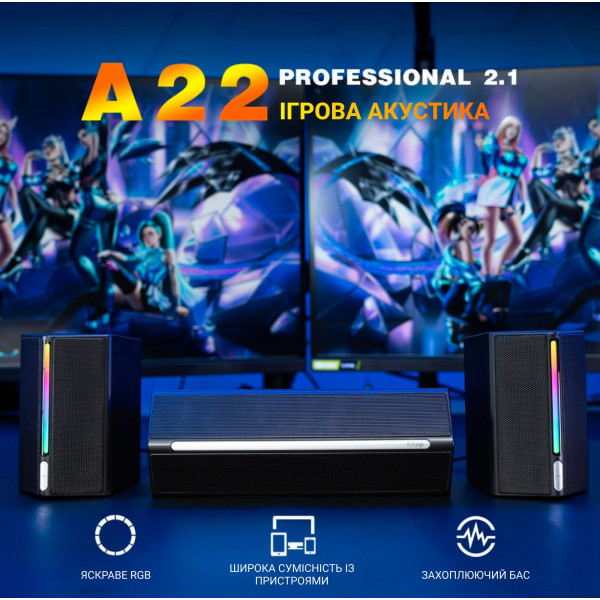 Фото - Компьютерная акустика 2.1 Fifine A22 Gaming RGB Speaker