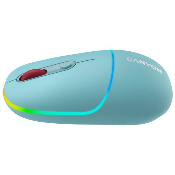 Фото - Миша бездротова Canyon MW-22 Dual Band RGB Wireless Dark Cyan (CNS-CMSW22DC)