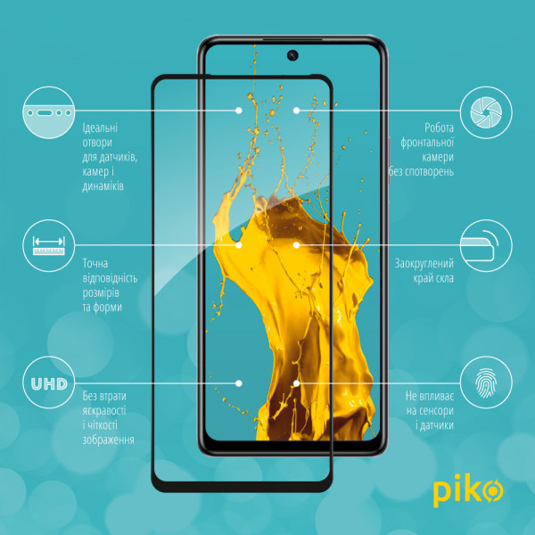 Фото - Захисне скло для смартфону Piko Full Glue for Infinix Hot 40 Black (1283126589201)