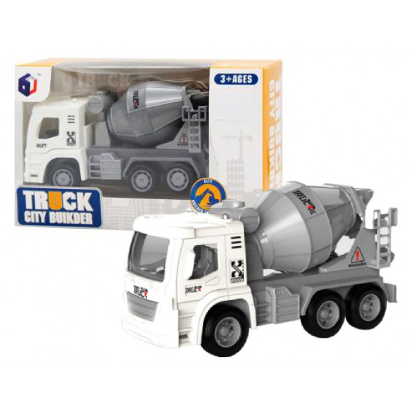 Фото - Наземна будівельна техніка DIY TOYS Бетономішалка Pull-Back зі світл та звук ефект (CJ-4069547)