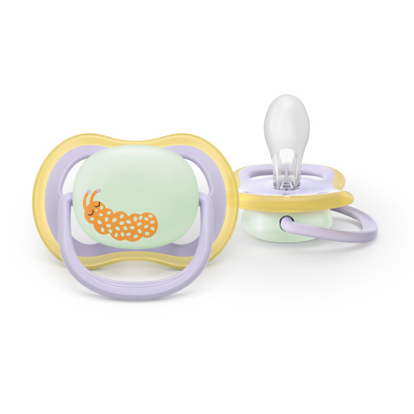 Фото - Ортодонтична пустушка Philips Avent Ultra Air Нічна, 0-6 міс. (SCF376/25)