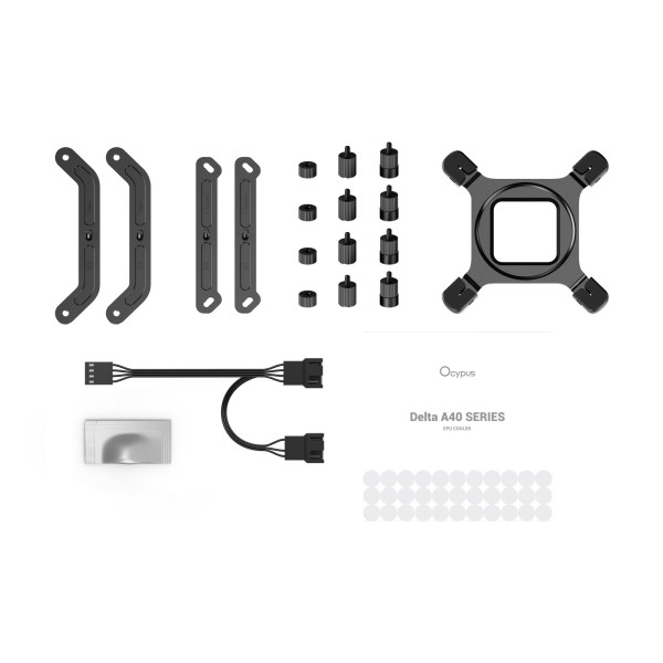 Фото - Водяна система охолодження OCYPUS DELTA A40 ELITE BK DUAL FAN (DELTA-A40-BK2NNWN00X-GL)