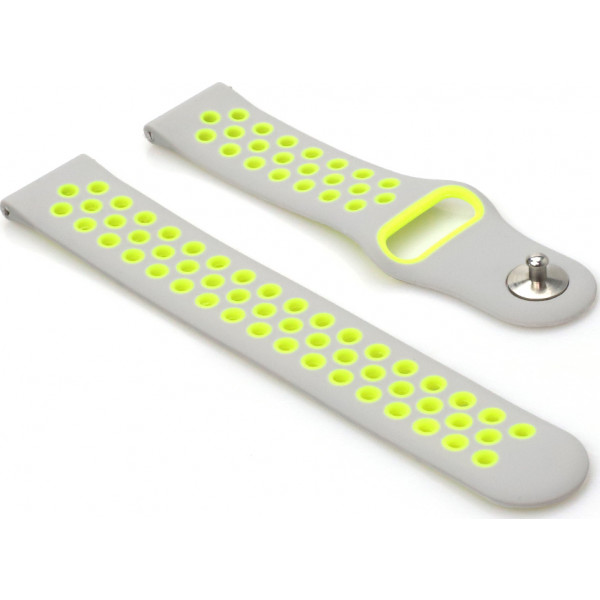 Фото - Ремінець для смарт-годинника BeCover Nike Style for Xiaomi iMi KW66/Mi Watch Color/Haylou LS01/LS02/Haylou Smart Watch Solar LS05 Grey-Green (705807)