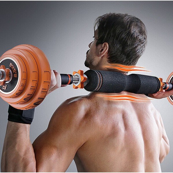 Фото - Набір гантелей і штанг FED 30KG Black FED-8007 (749234)