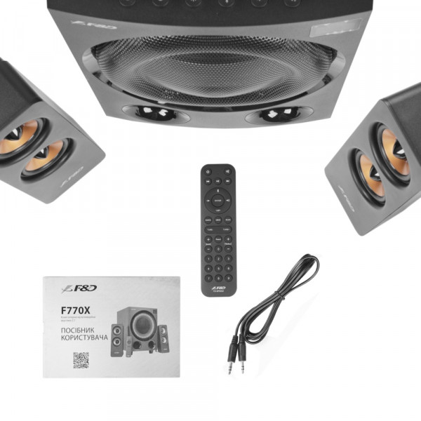 Фото - Комп'ютерна акустика 2.1 F&D F770X Вlack